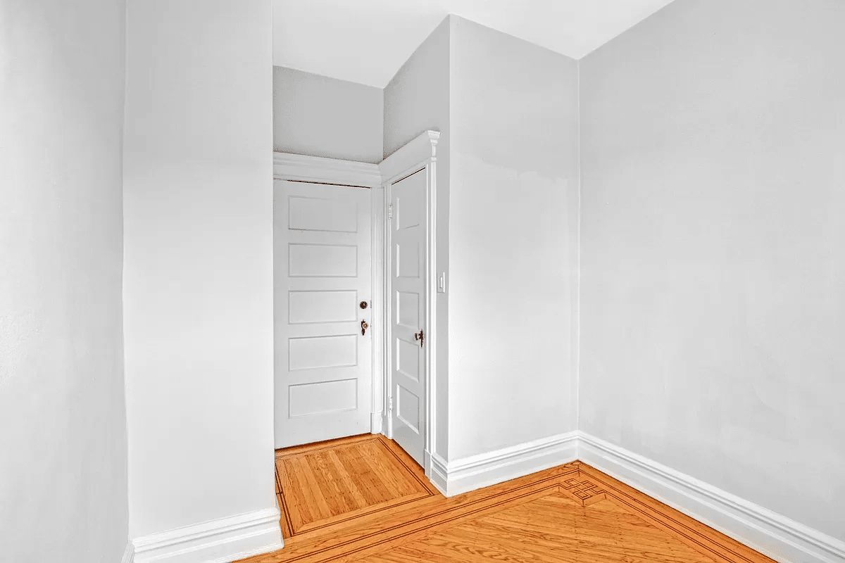 bedroom with wood floor