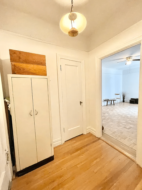 foyer with wood floor