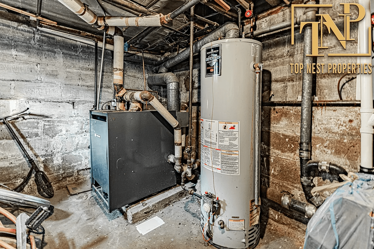 utilities in the basement
