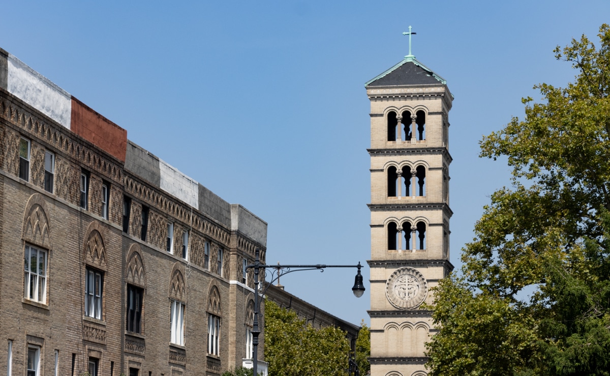 brooklyn - campanille of st gregory church in crown heights