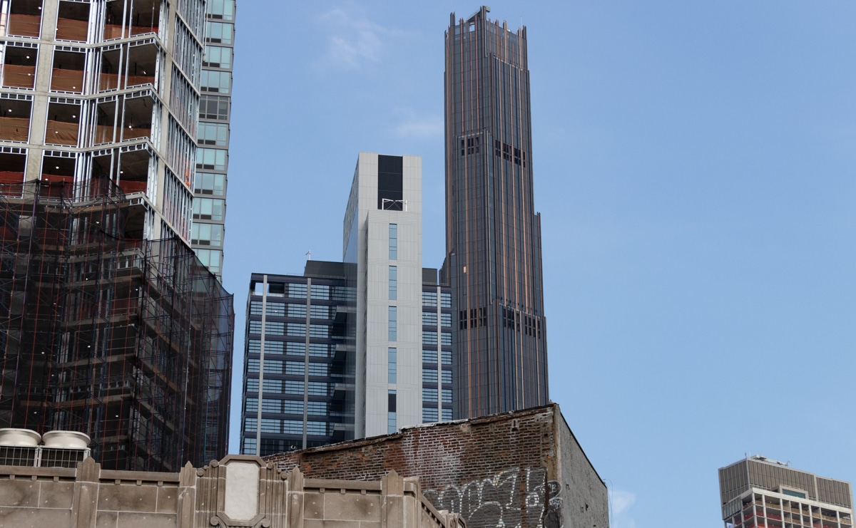 brooklyn - new and old buidlings in downtown brooklyn