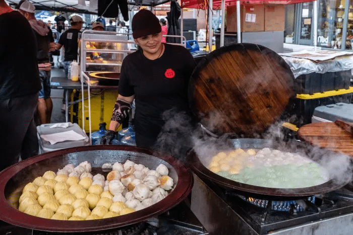Bao buns were among the festival’s food favorites.