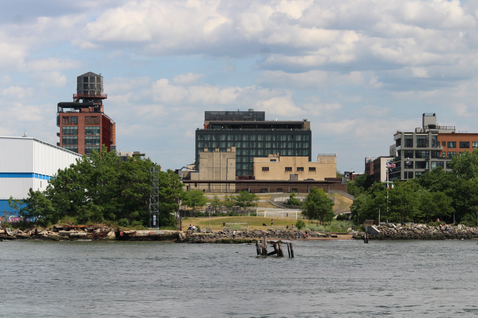 waterfront view of bushwick inlet park