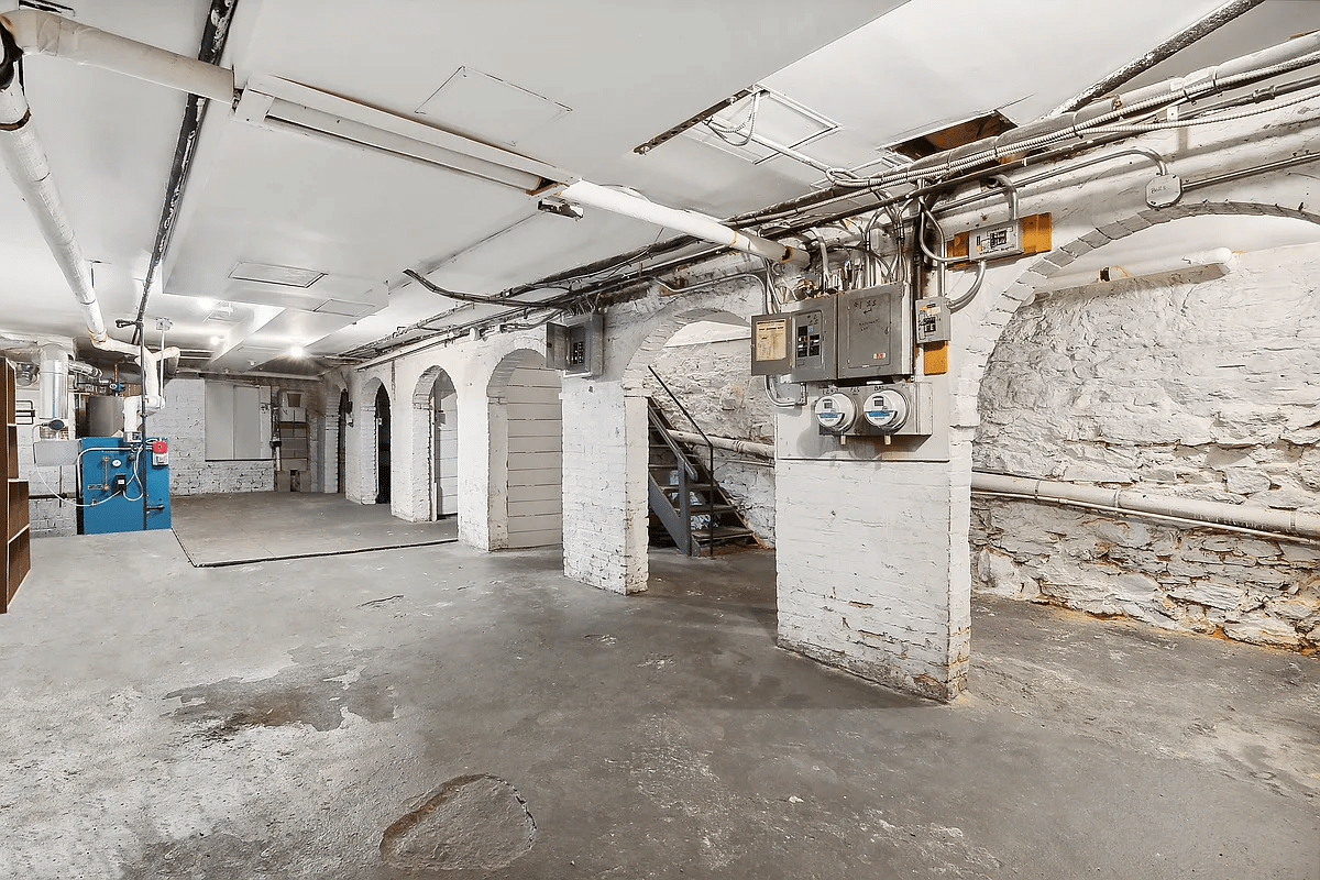 cellar with arched openings