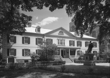 black and white photo of erasmus hall
