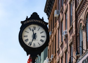 brooklyn - greenpoint sidewalk clock