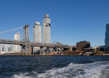 brooklyn - williamsburg waterfront as seen from ferry