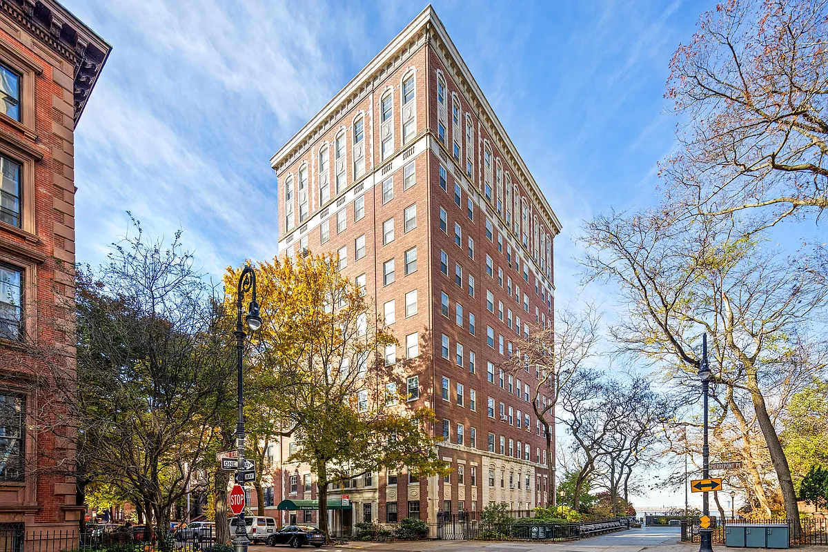 exterior of the 1920s brick building