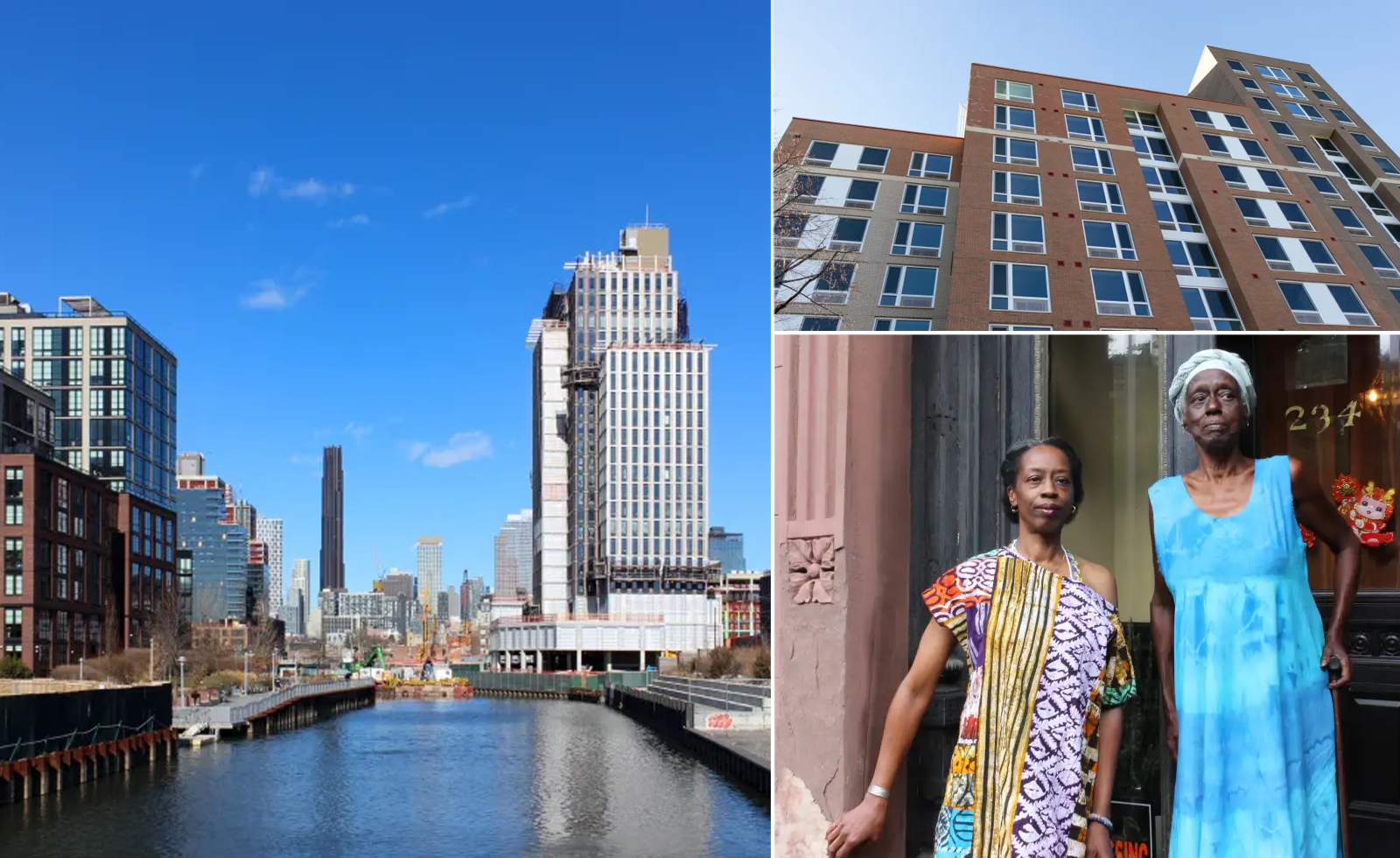 collage of brooklyn buildings and people in the news in 2024