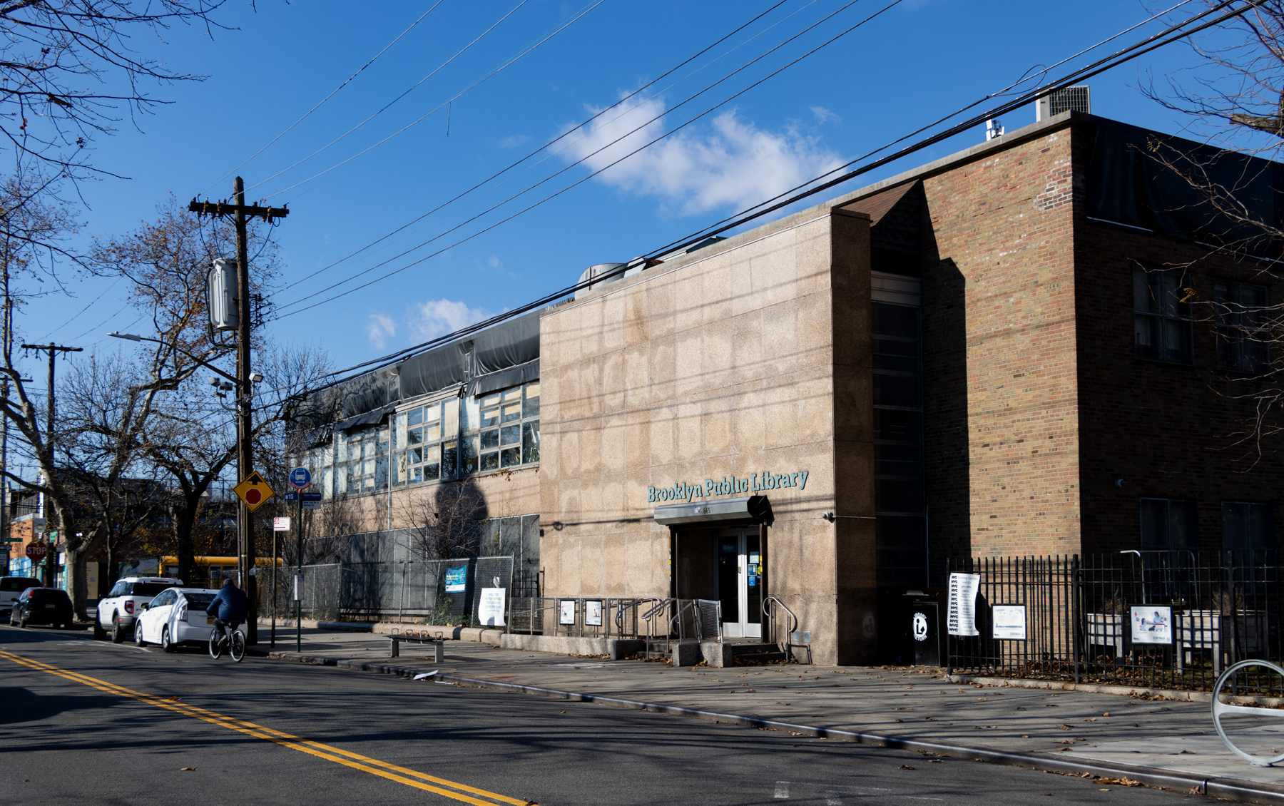 brooklyn - the brick and concrete new lots public library branch