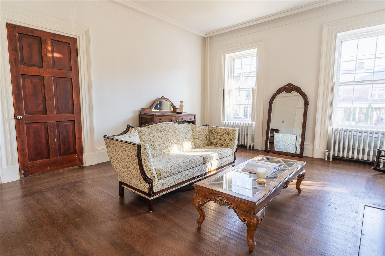 parlor with wood floor