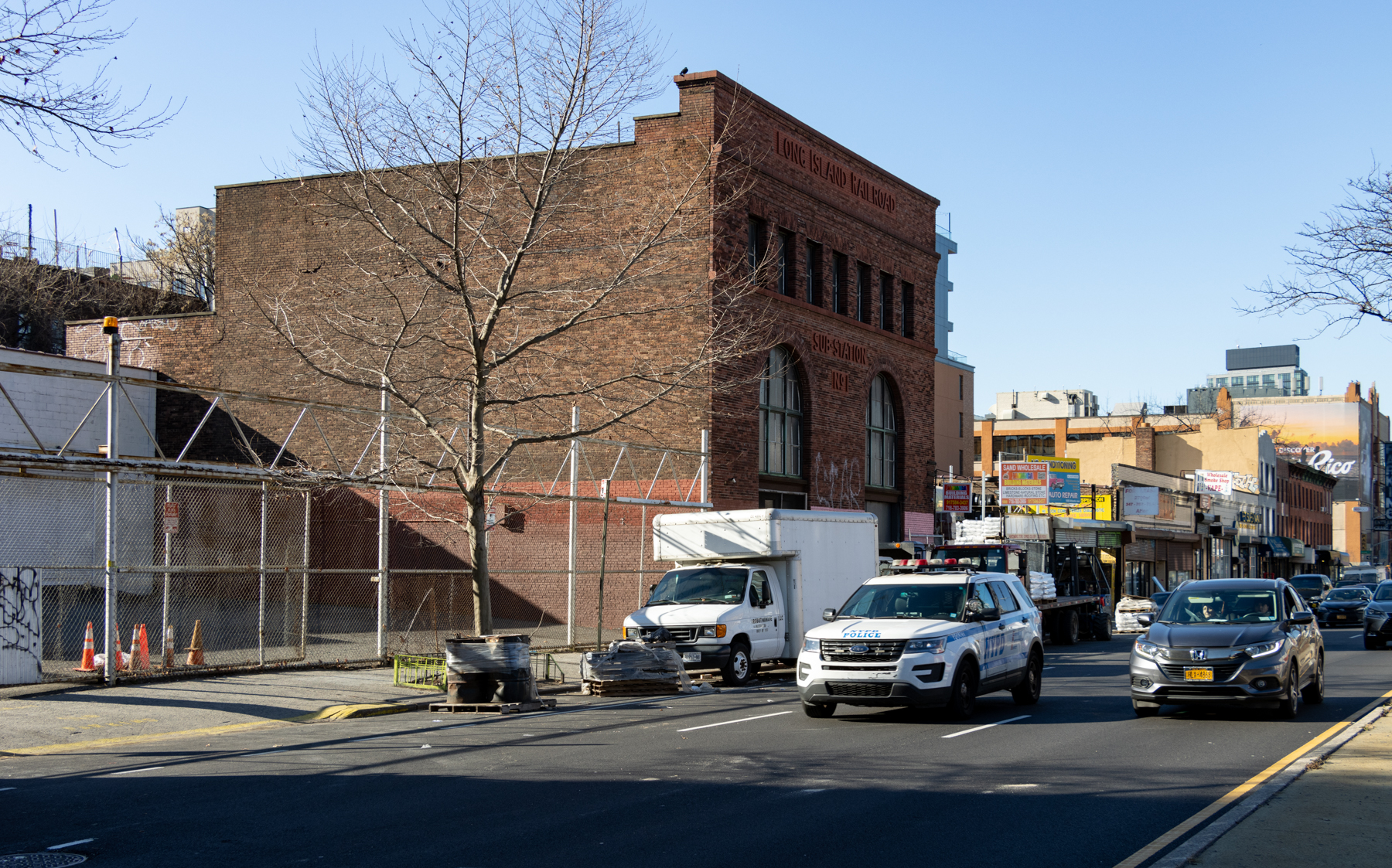 view of the romanesque revival style long island railroad substation number one