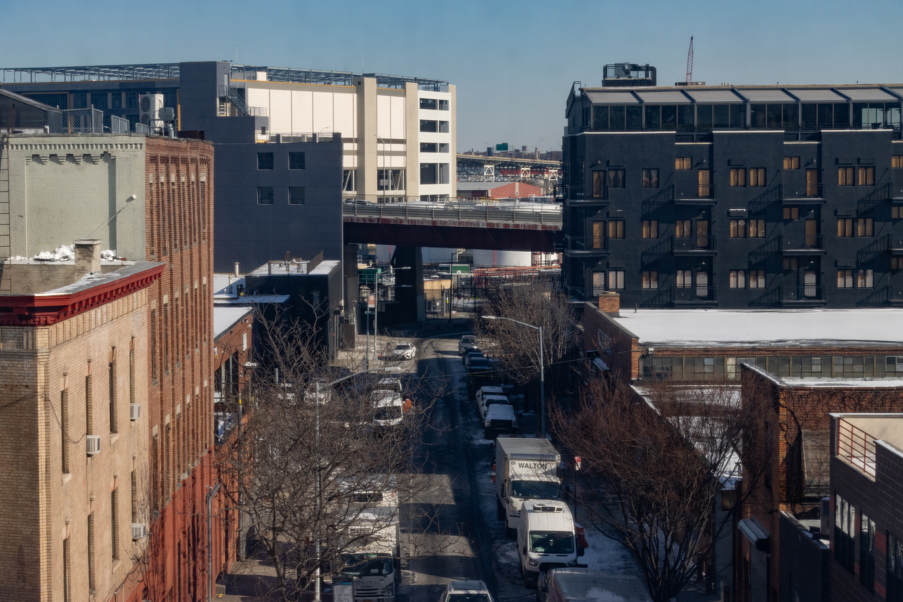 brooklyn - buildings along ash street in greenpoint
