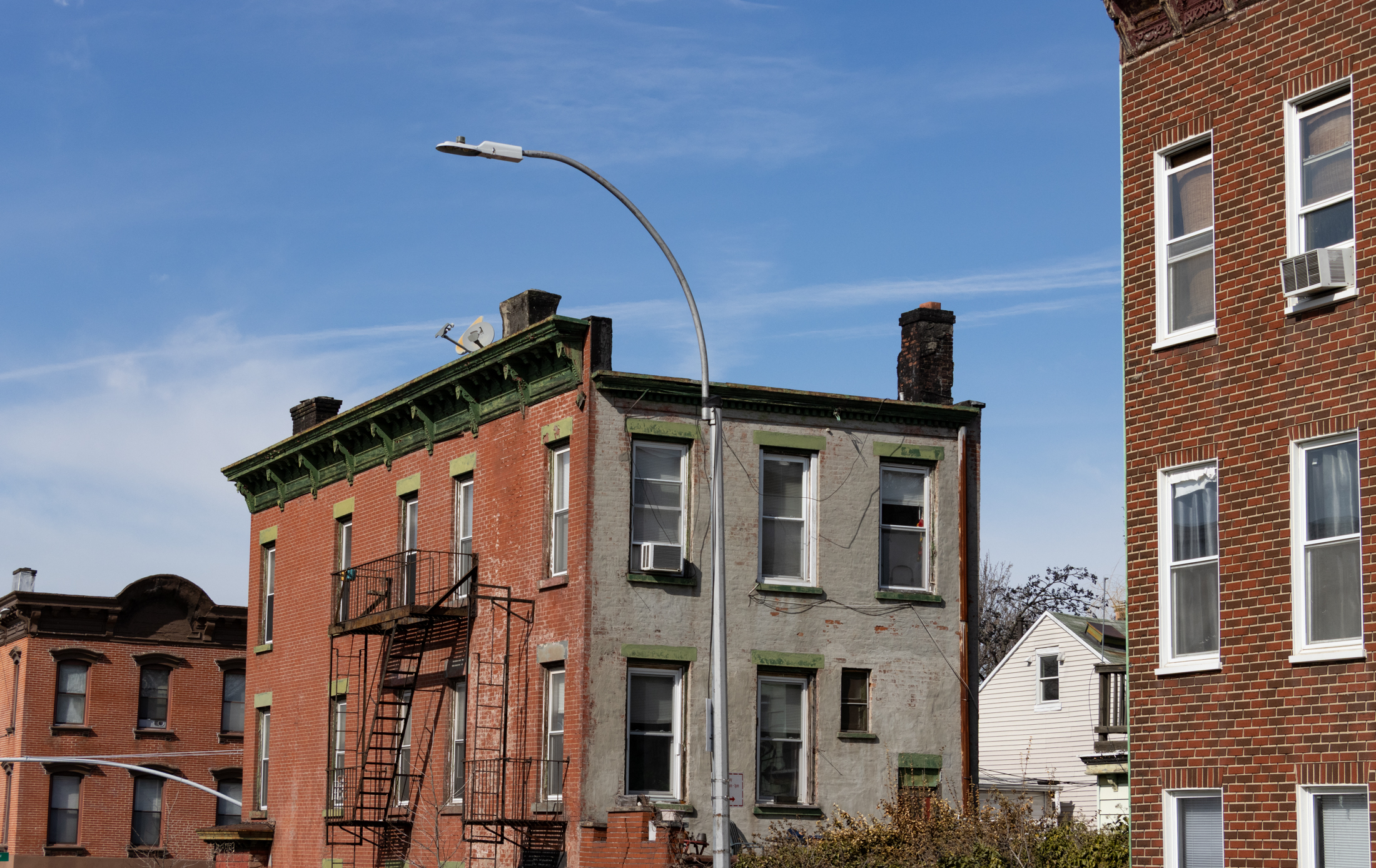 brooklyn - housing in park slope with multiple brick buildings