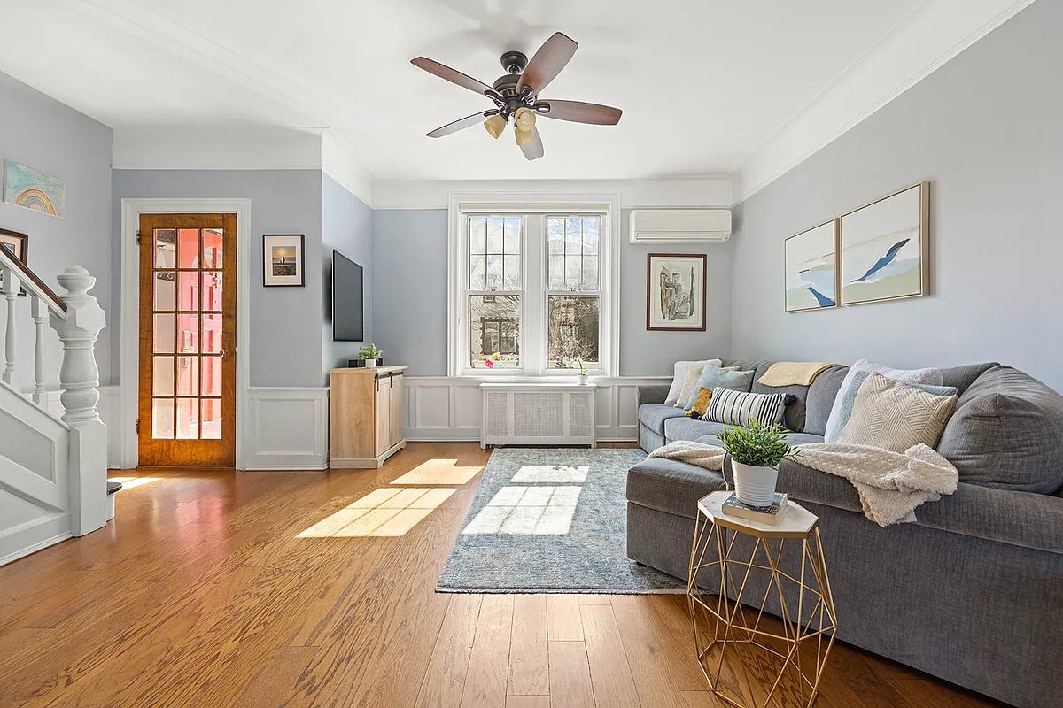 bay ridge - living room with wood floors