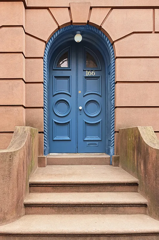 blue front door