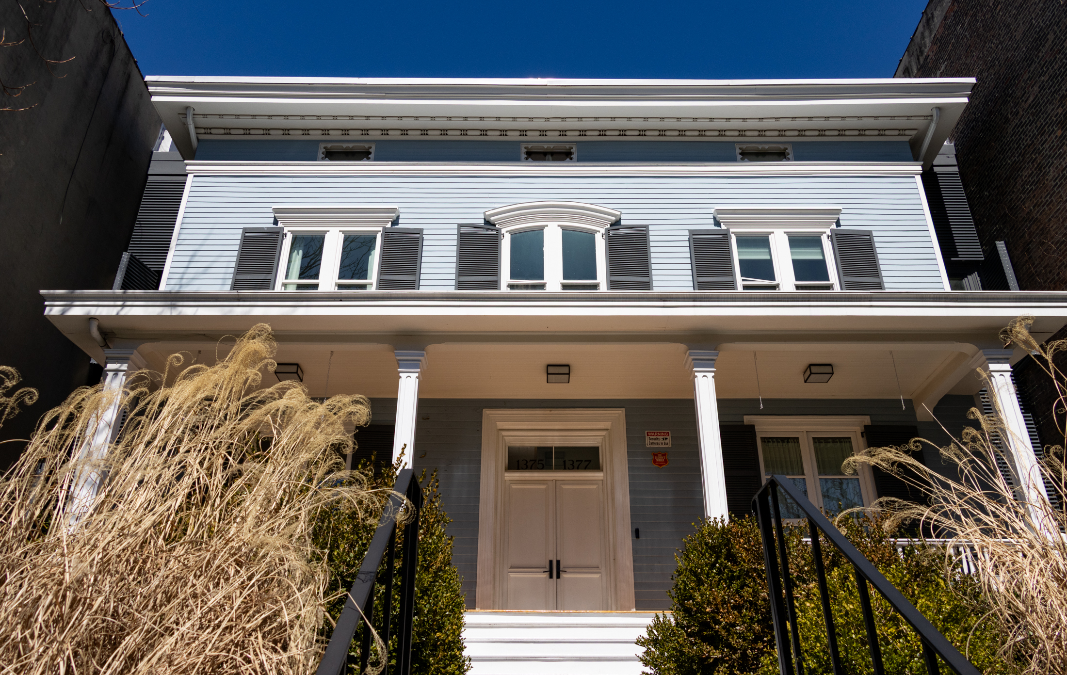 crown heights - wood frame house painted blue