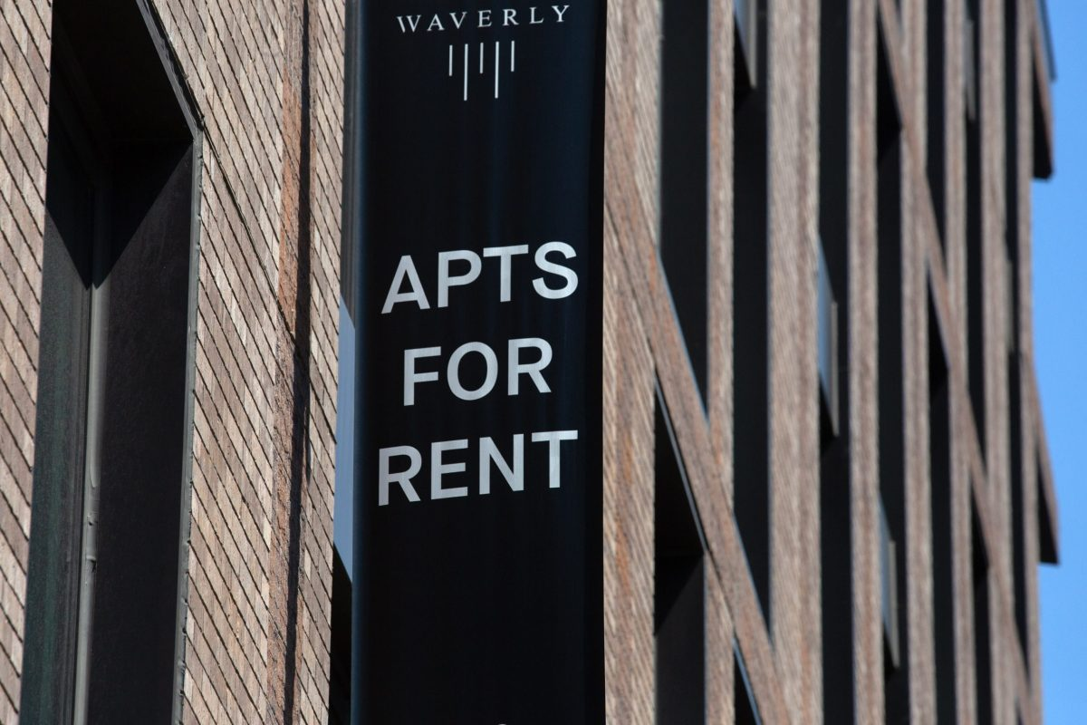 A new residential building along Atlantic Avenue in Clinton Hill had income-restricted affordable apartments for rent, April 24, 2025.