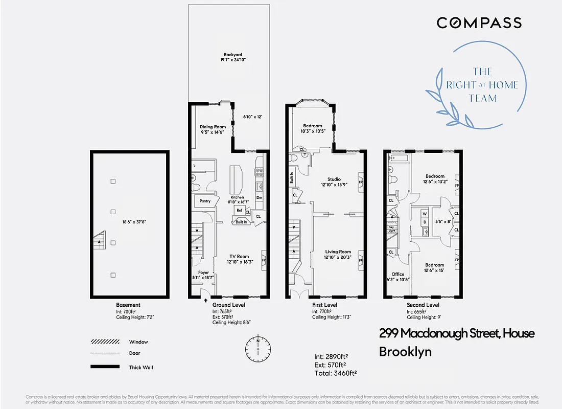 floorplan showing three floors