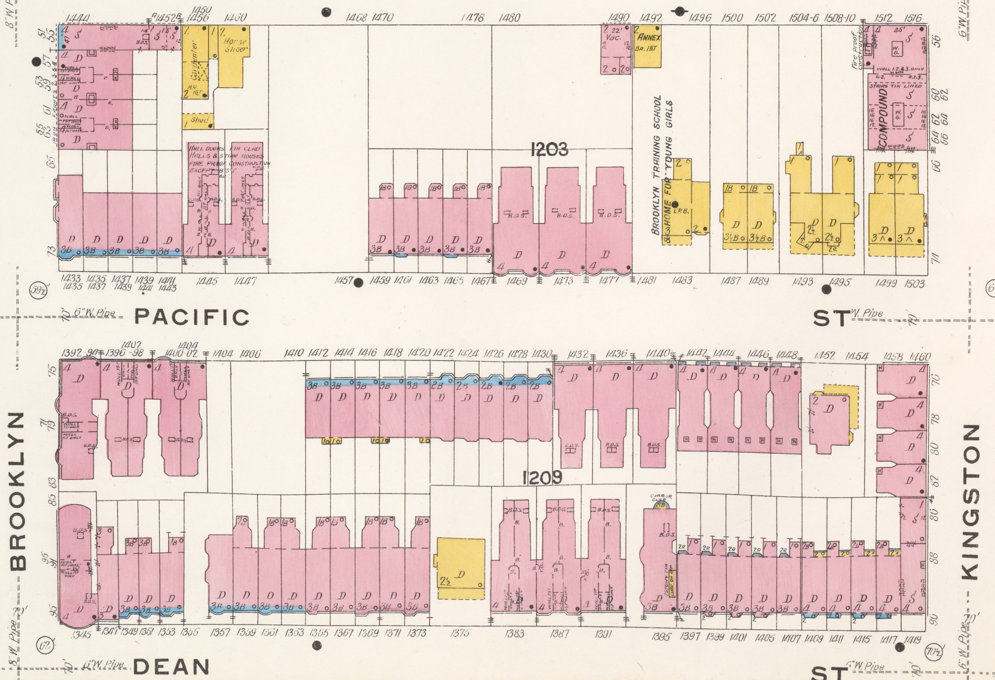 The house and its new neighbors on a map of 1904