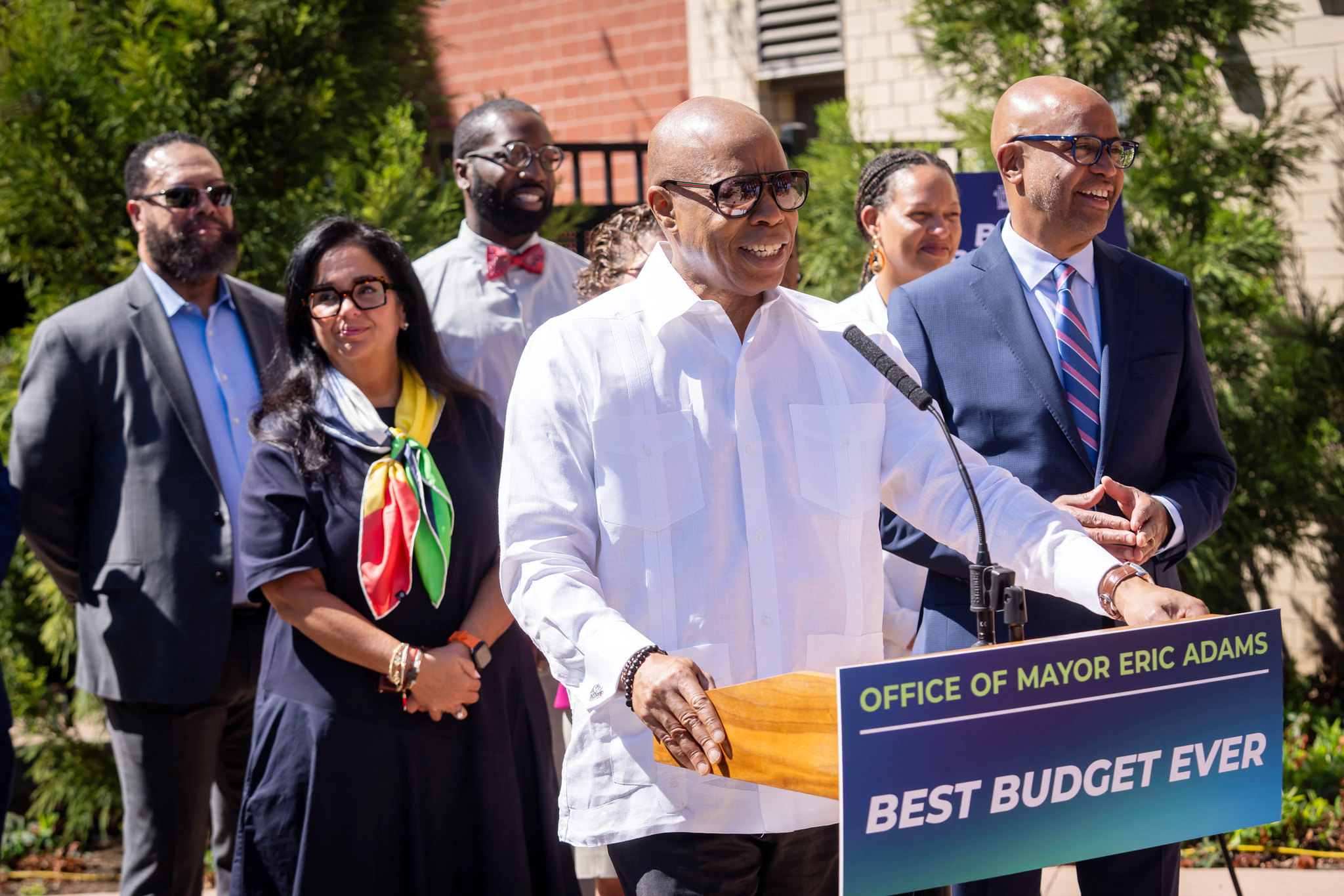 Mayor Eric Adams announces new investments in NYCHA, supportive housing, and tenant protections ahead of his Fiscal Year 2026 Executive Budget rollout. Monday, April 28, 2025