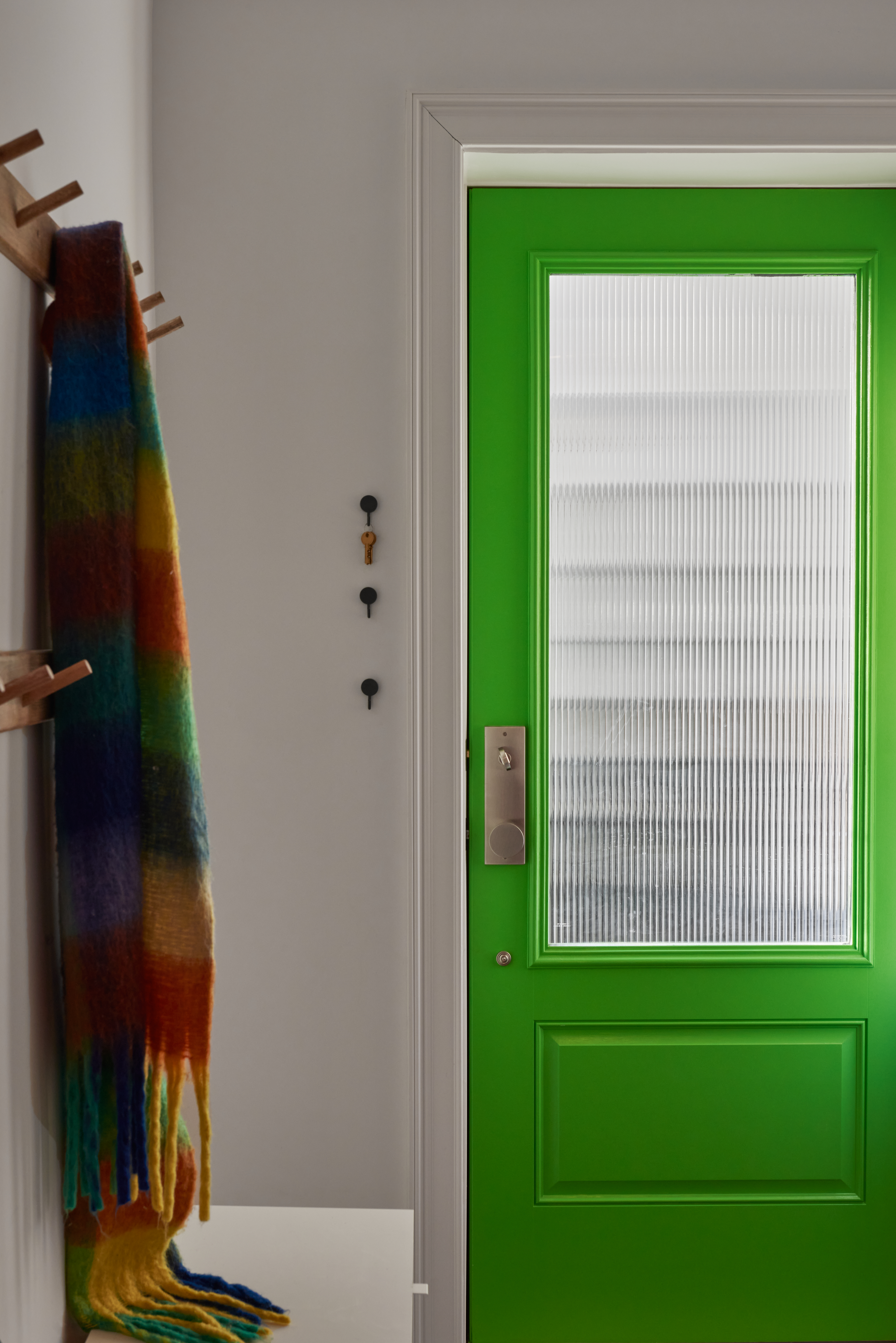 GREEN ENTRY DOOR