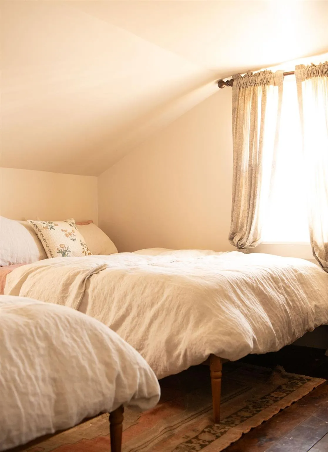 bedroom with wood floor