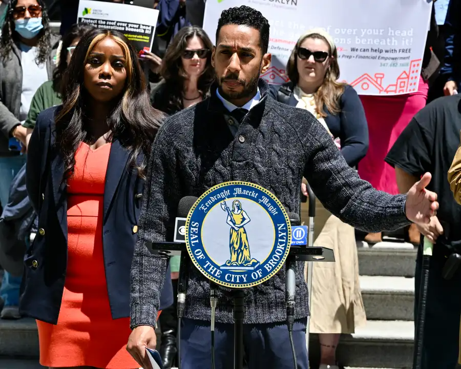 Brooklyn Borough President Antonio Reynoso said Brooklyn would not tolerate scammers preying on vulnerable Black and Brown homeowners.