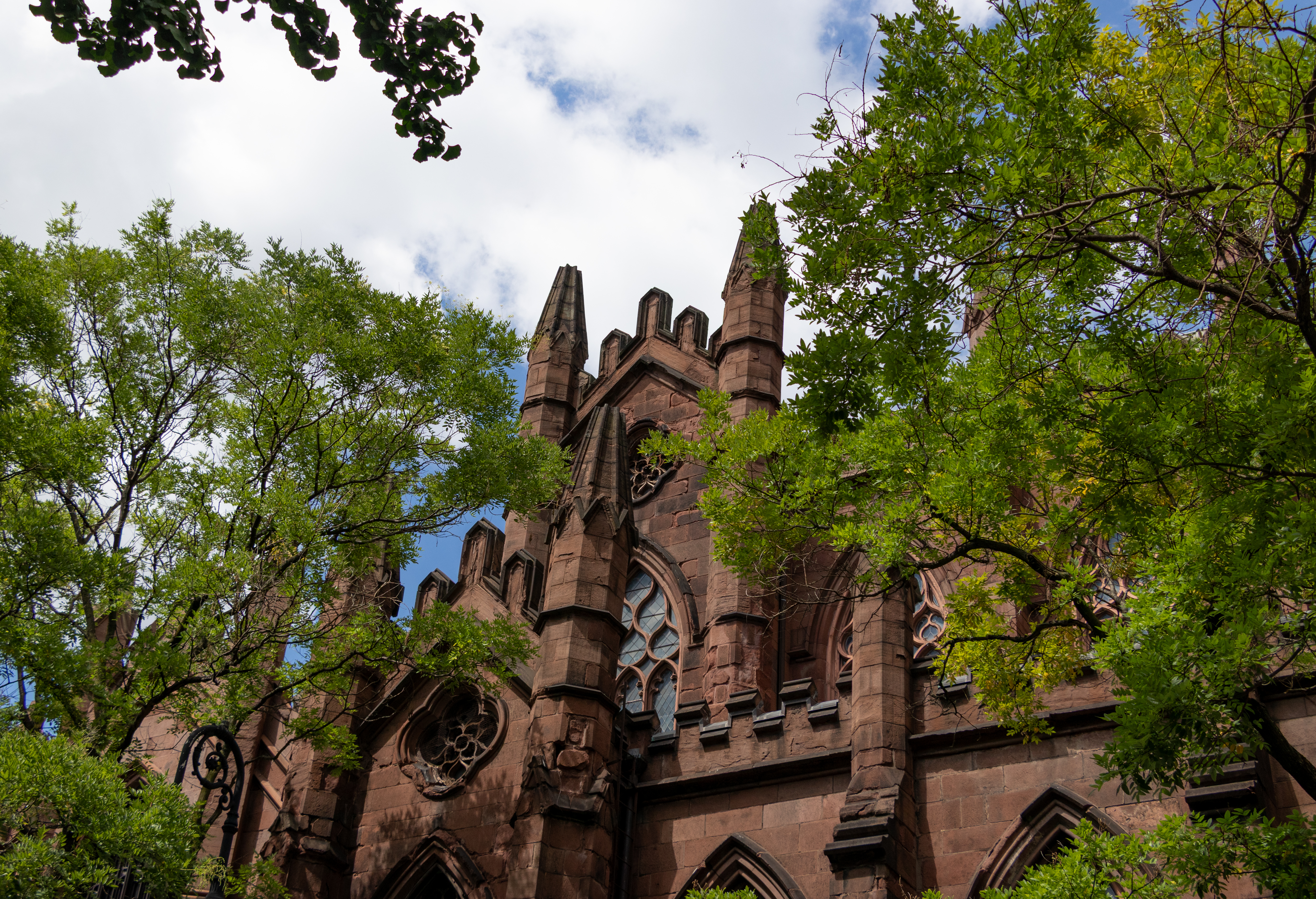 sacred sites - the brownstone facade of St Ann's