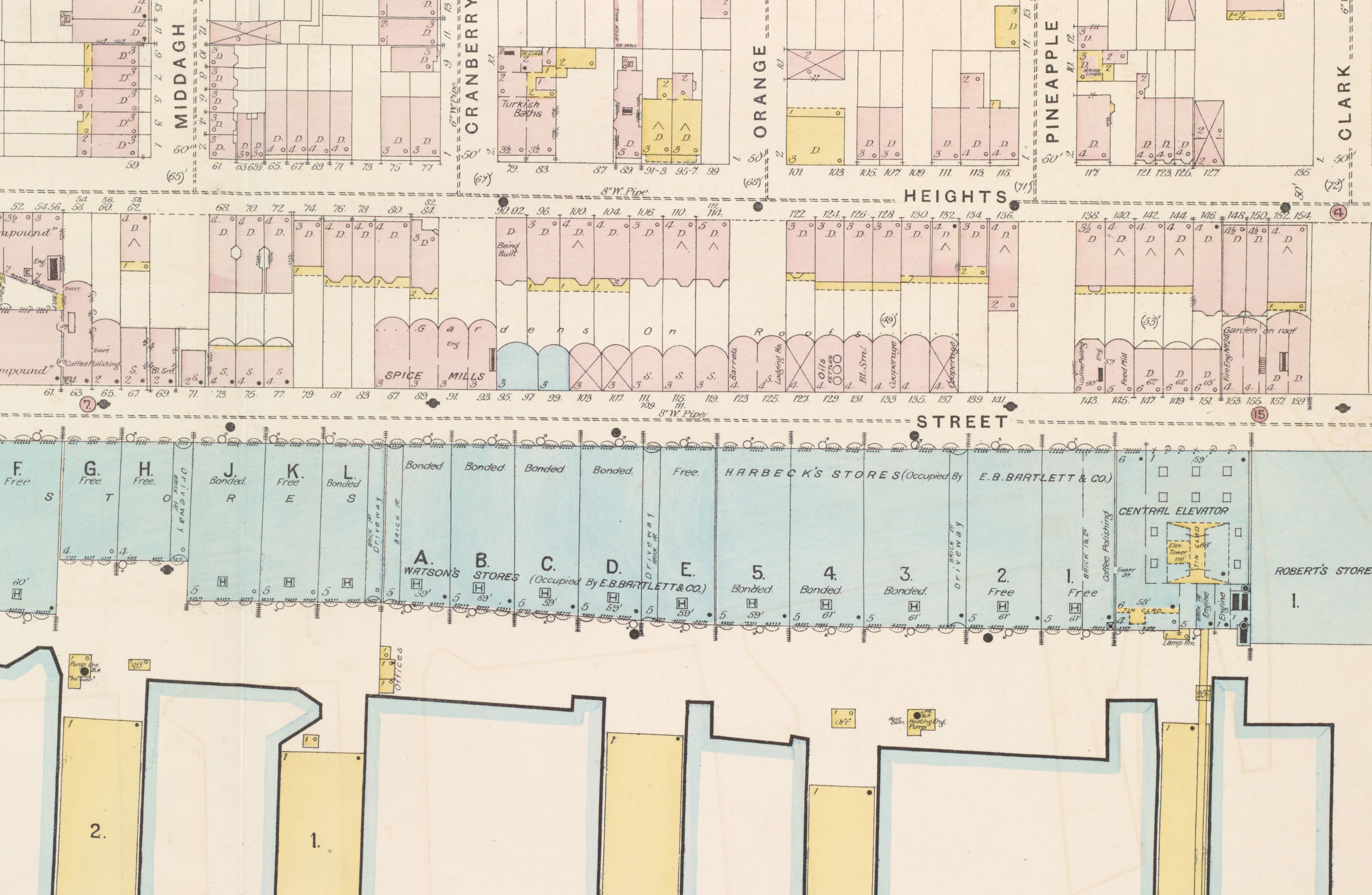 map of the waterfront