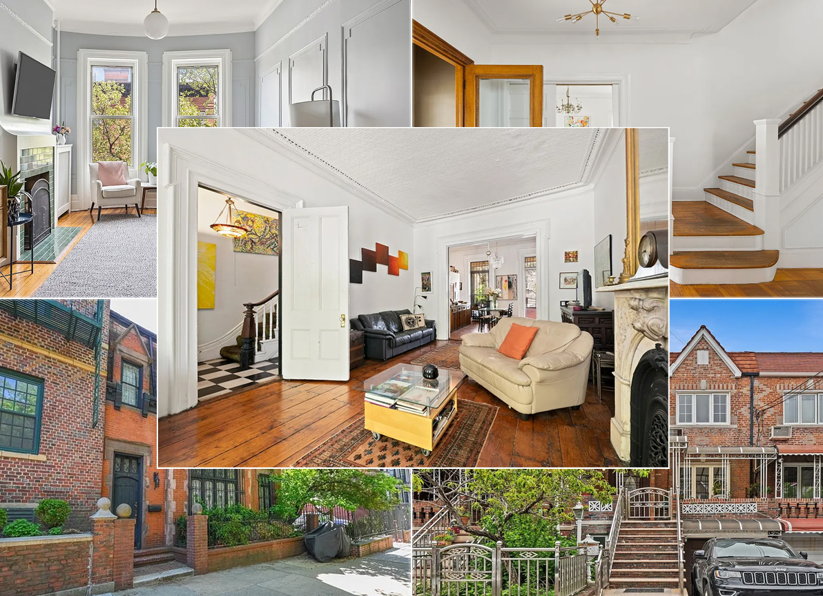brooklyn listings - collage with brooklyn homes for sale