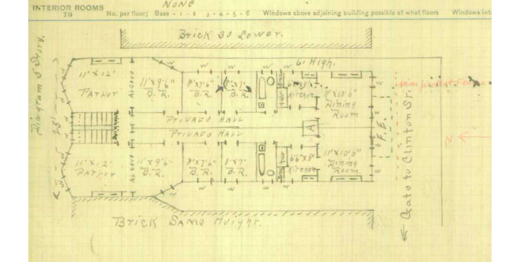floor plan sketch with original floor plan