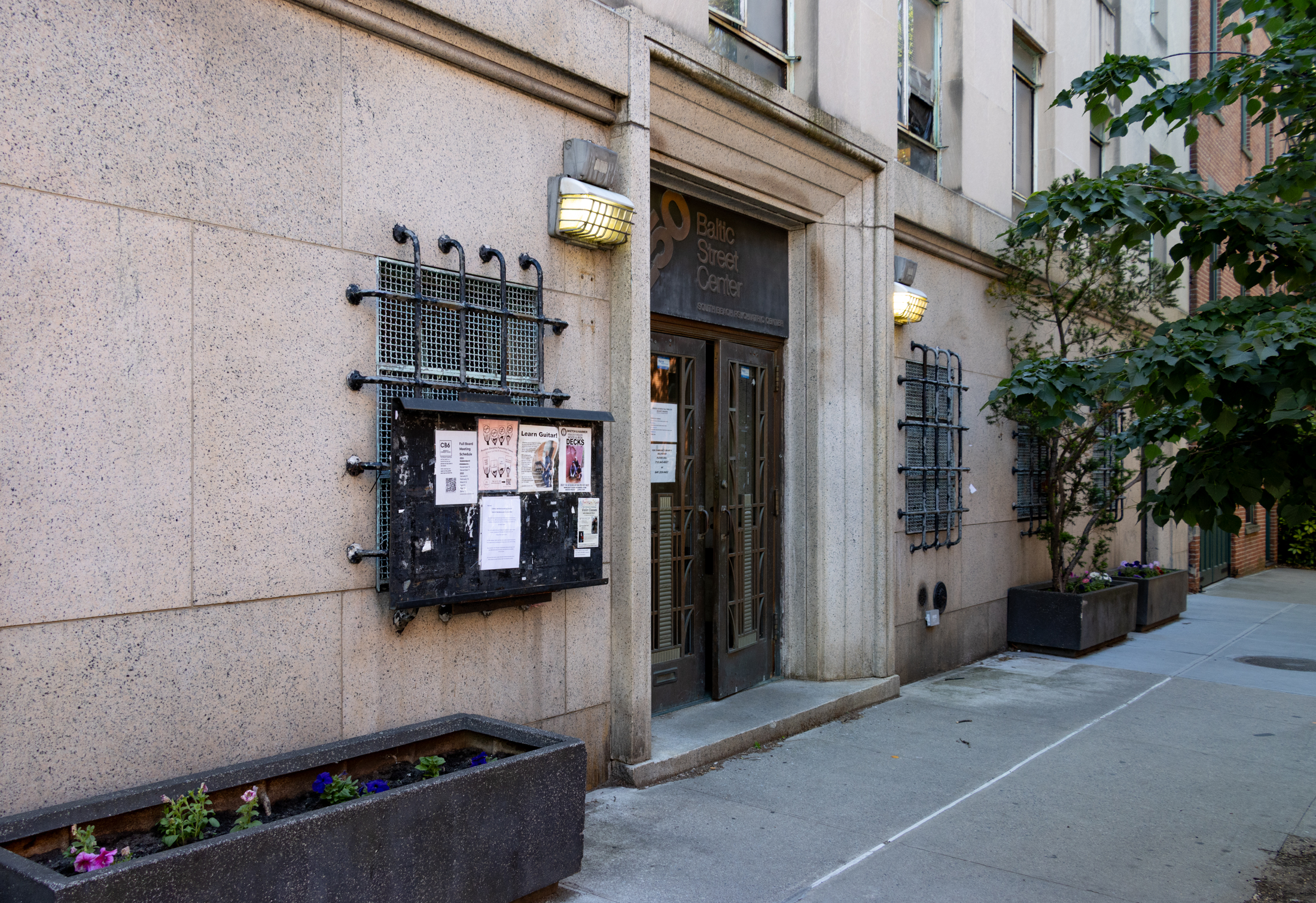 entry to the building with 250 above the door