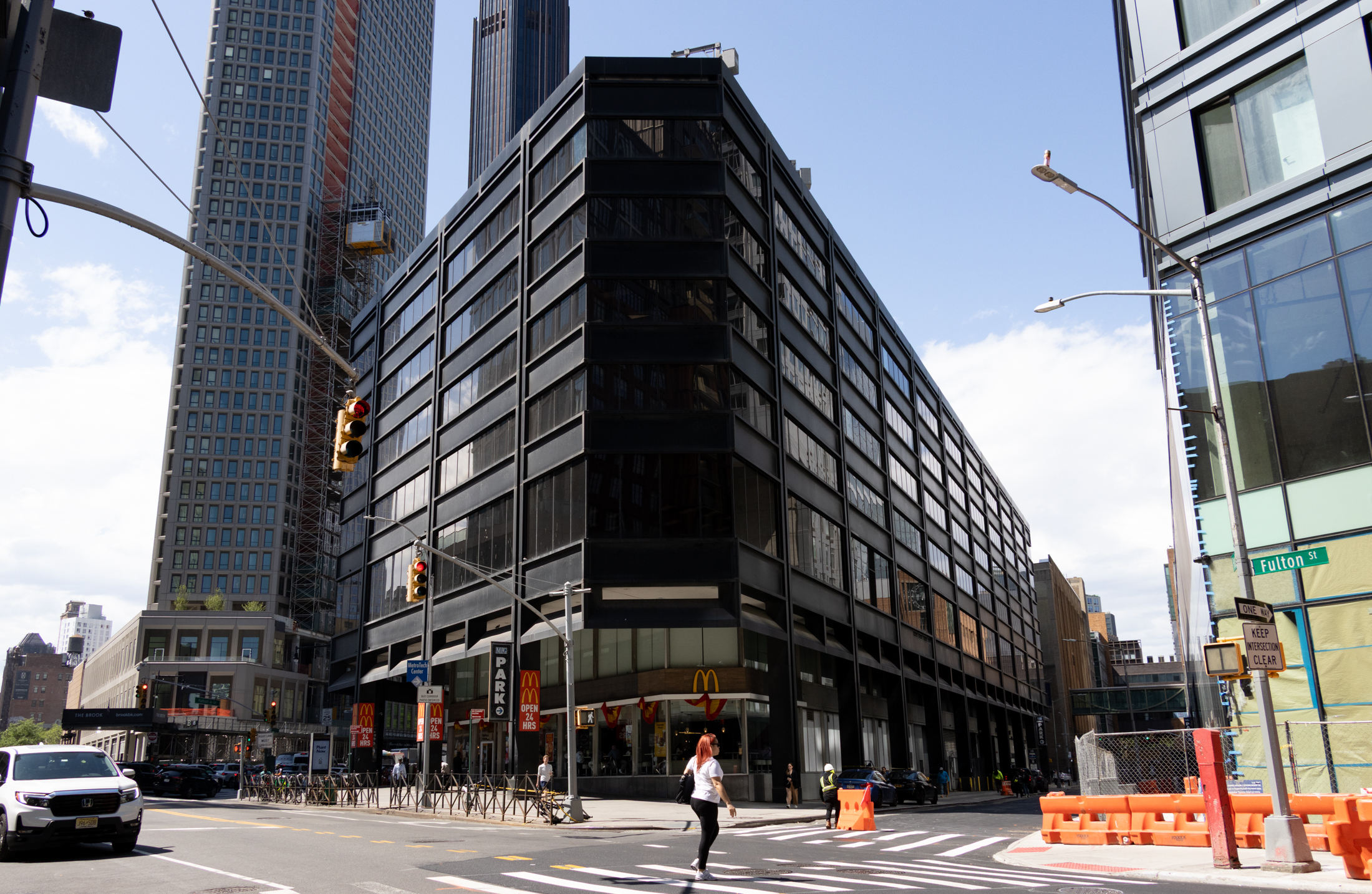 black building with a mcdonalds on the ground floor