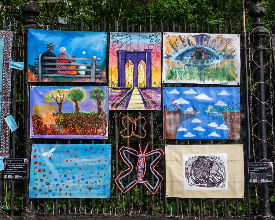 The COVID-19 memorial is on display until June 8.
