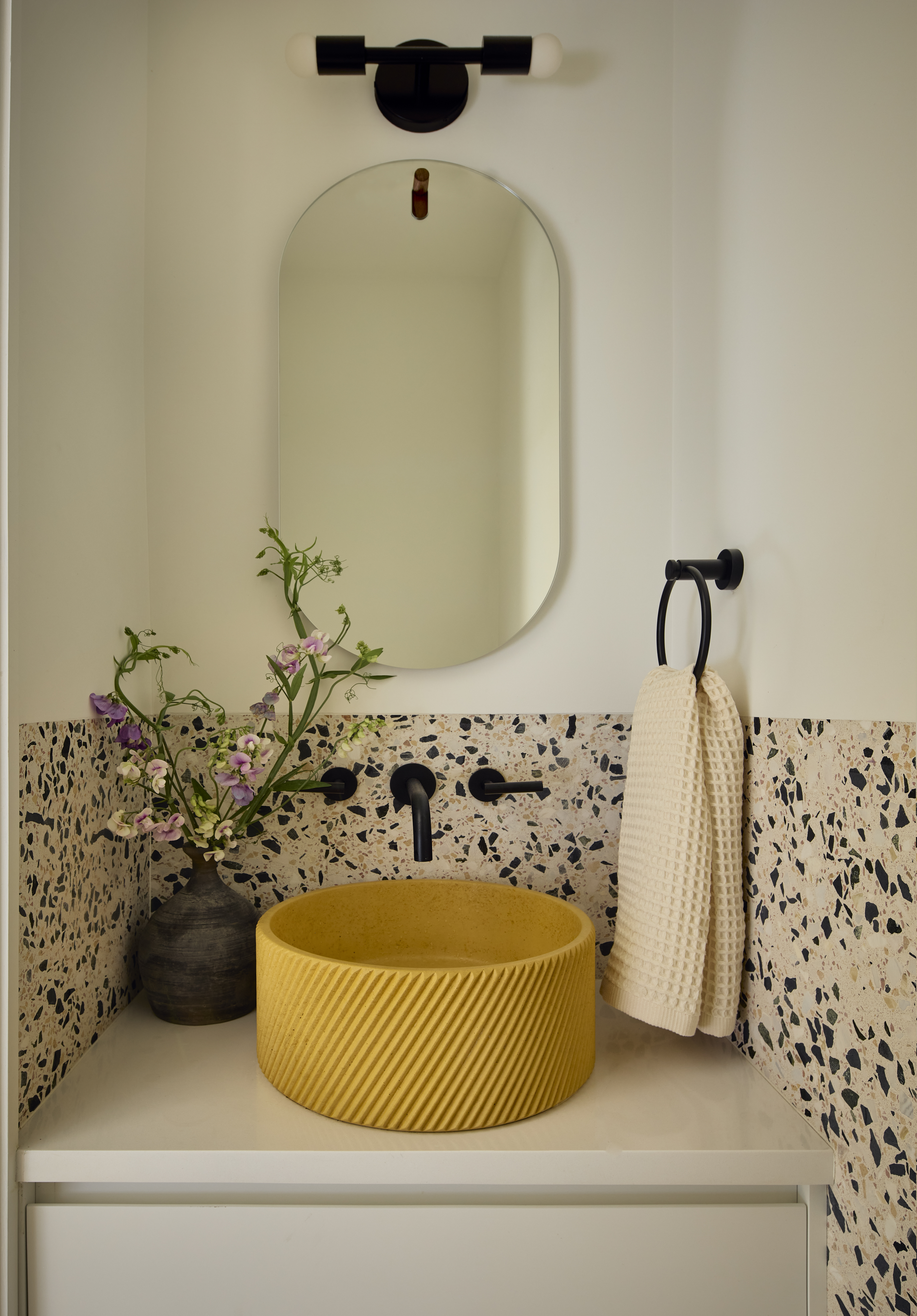 POWDER ROOM TERRAZZO VANITY