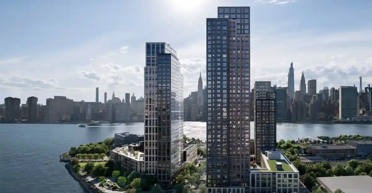 rendering of housing towers