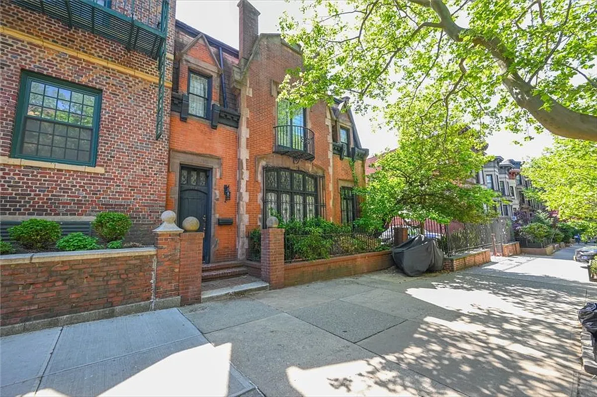 park slope - exterior of brick carriage house