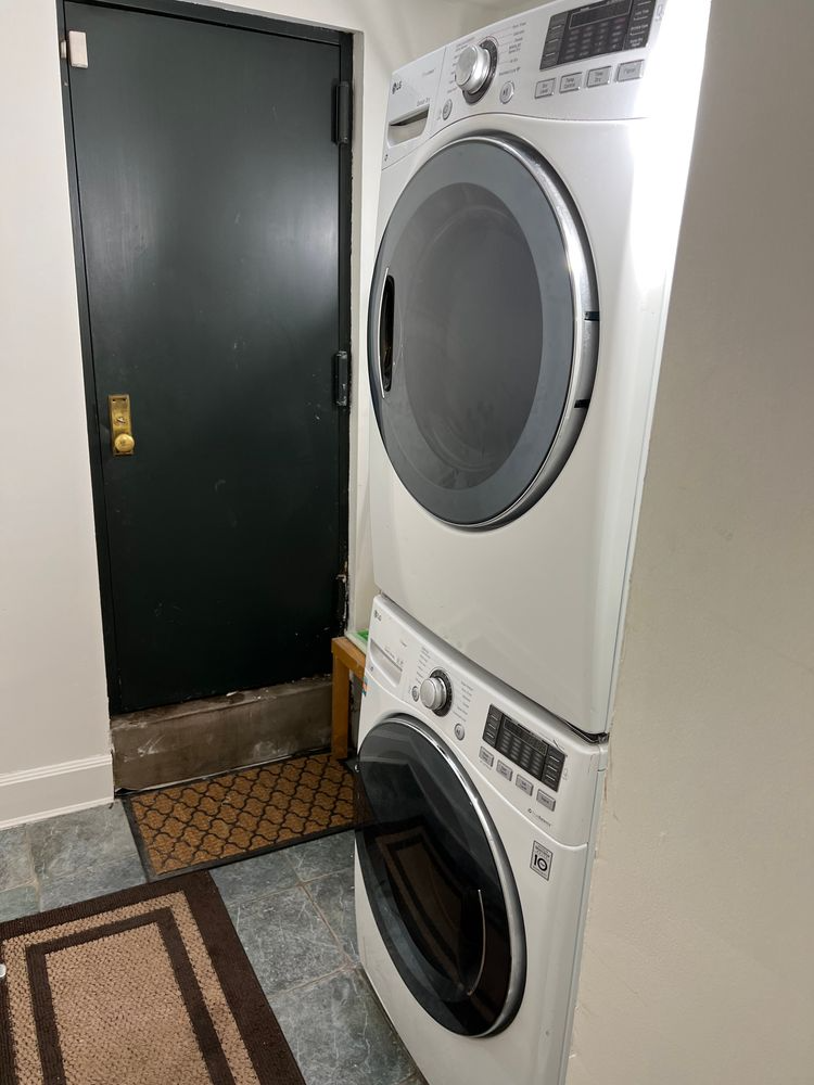 stacked washer and dryer