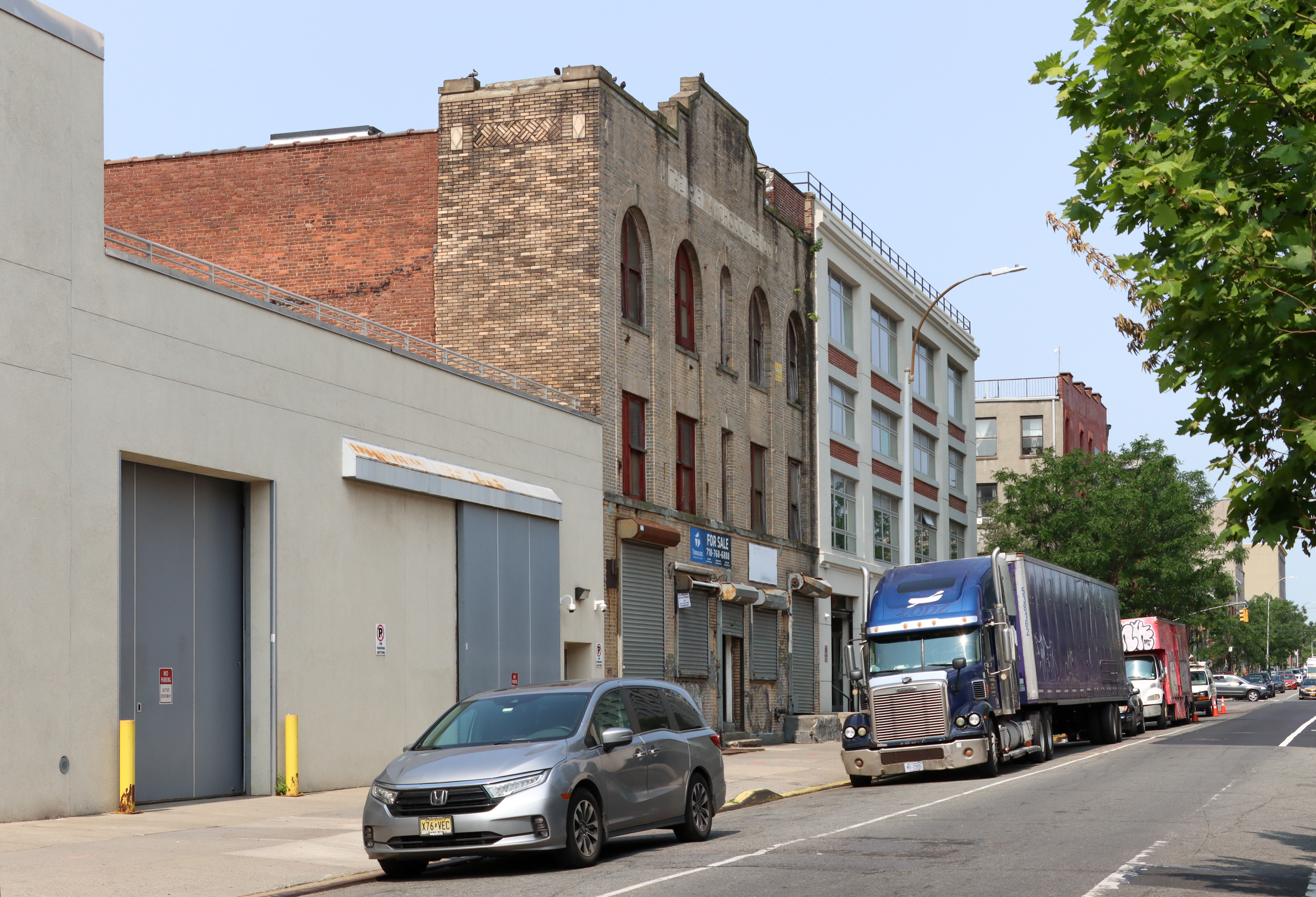 streetview of industrial buildings