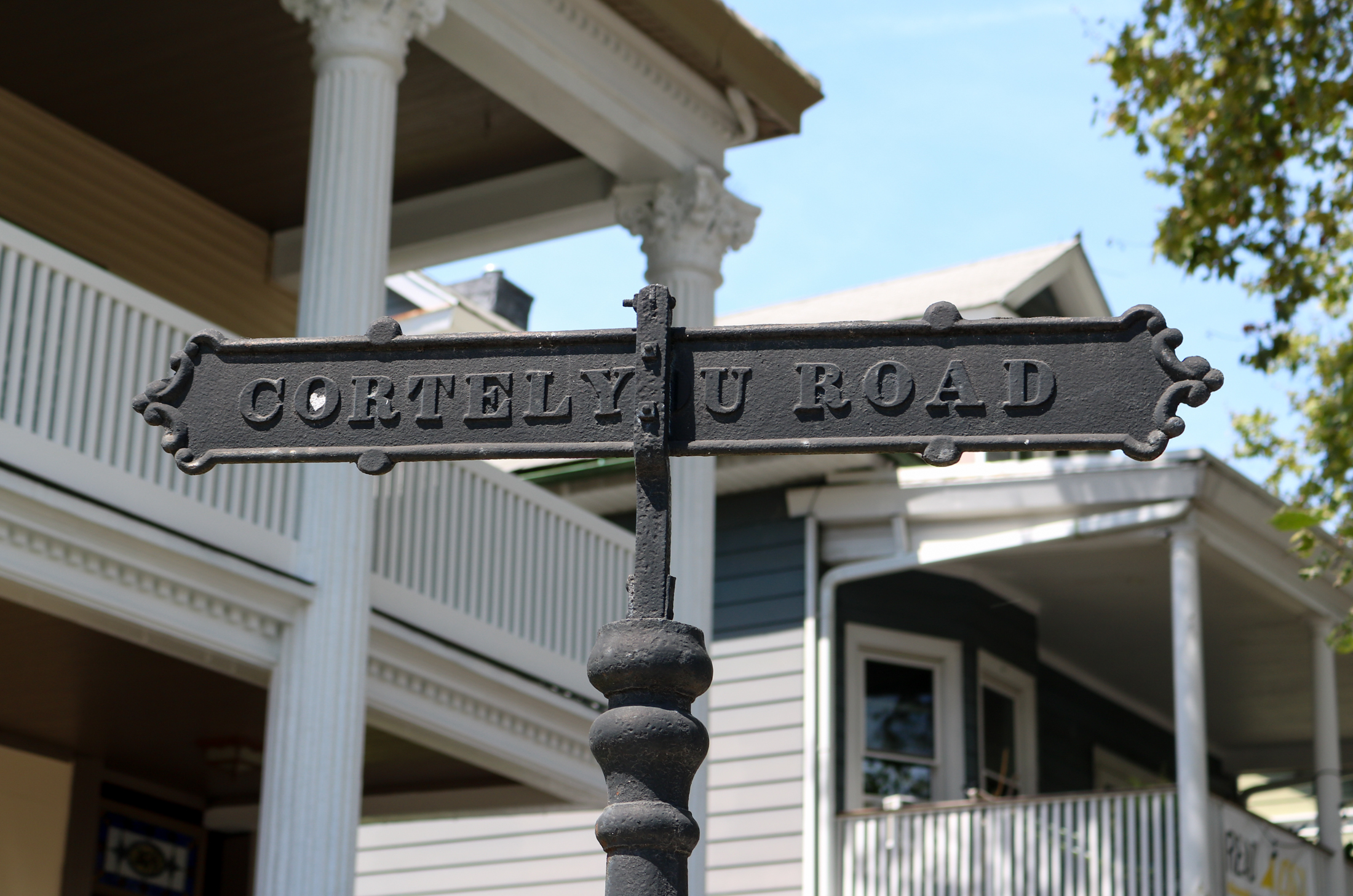 brooklyn - flatbush street sign for cortelyou road