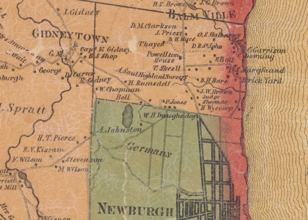 map showing property owners