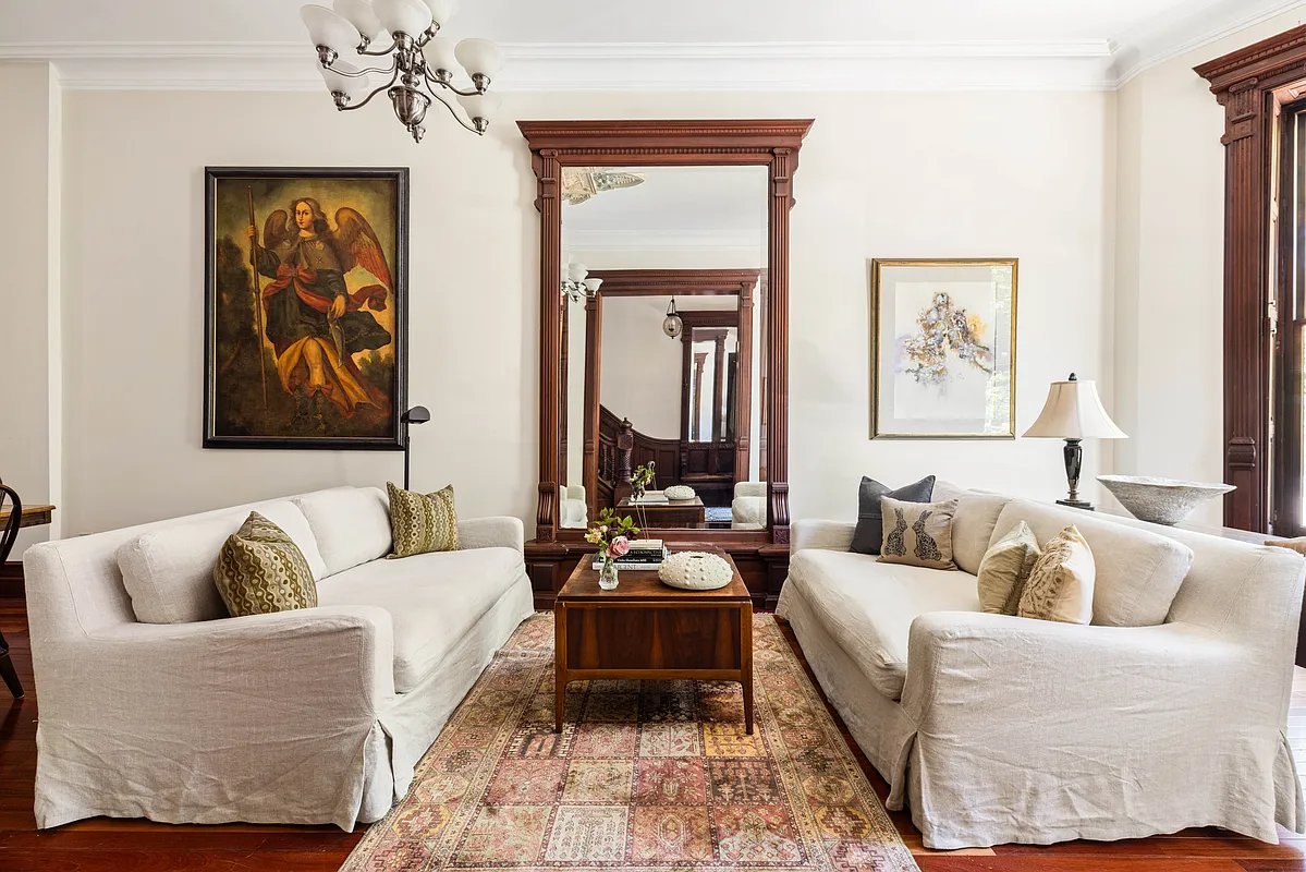 parlor with pier mirror