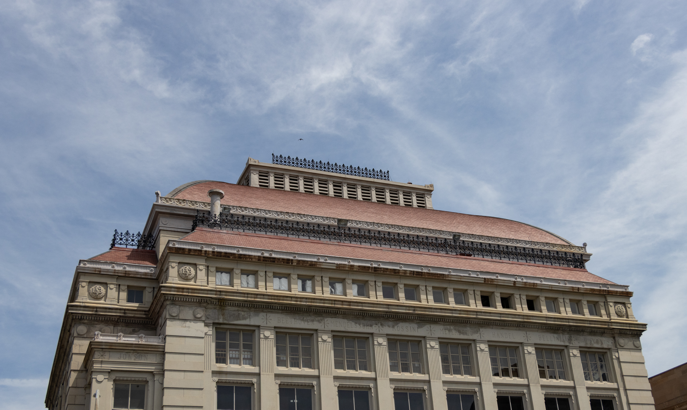 roof of the music hall