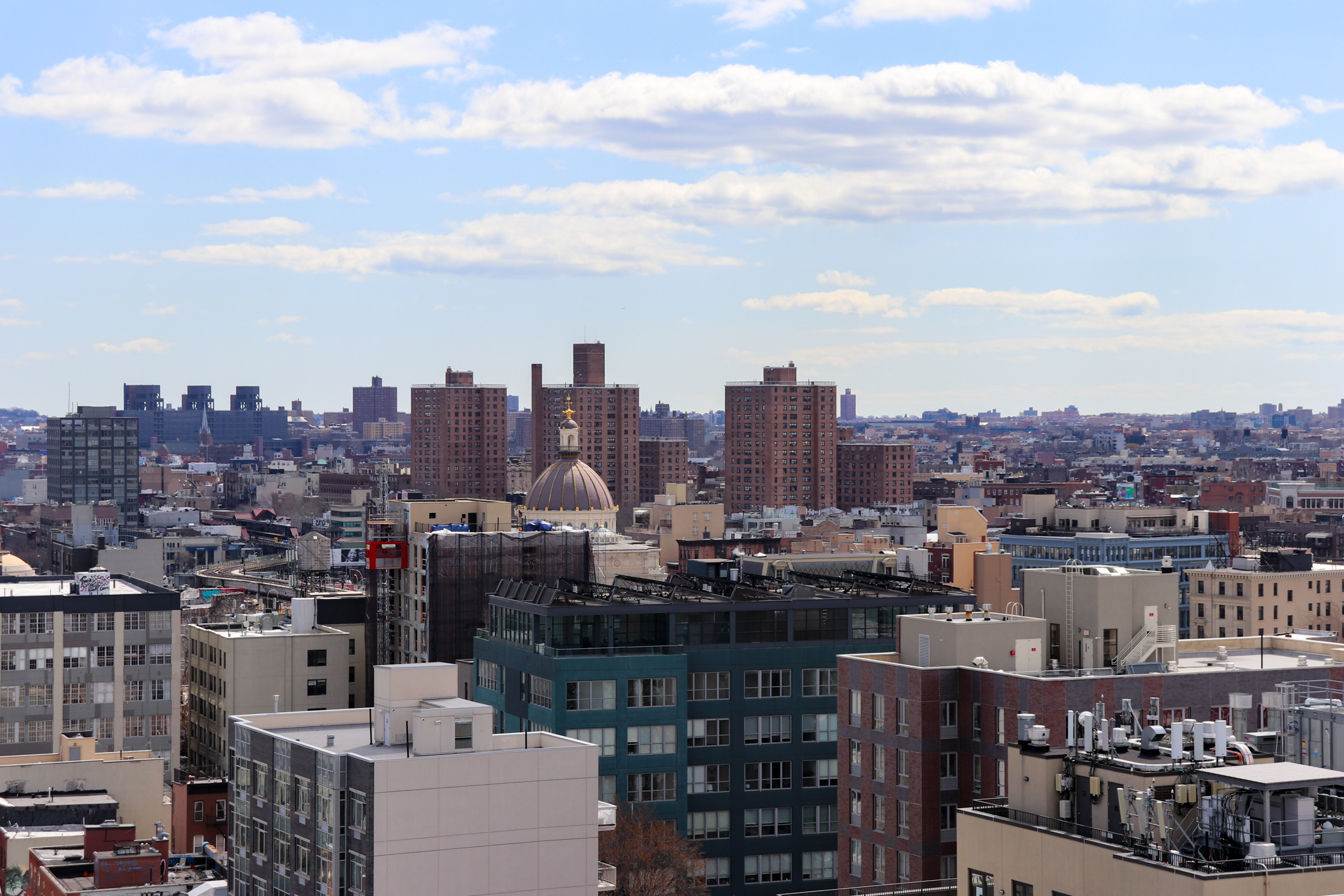 aerial view of Williamsburg