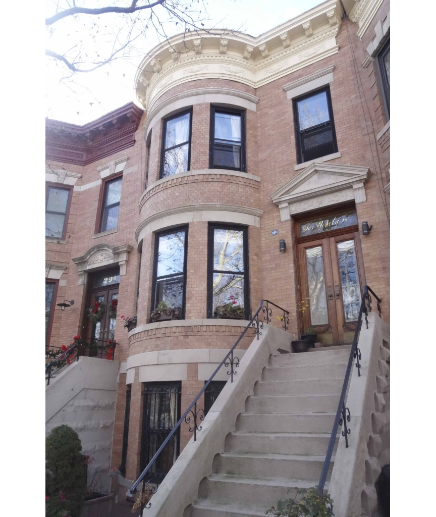 brick row house