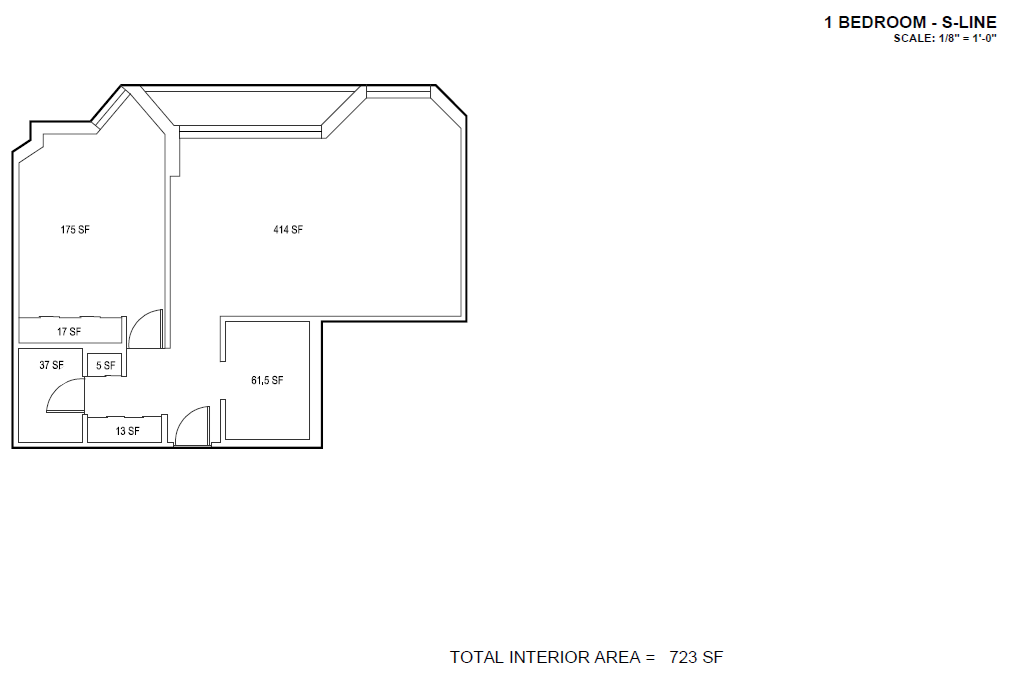 one bedroom floor plan