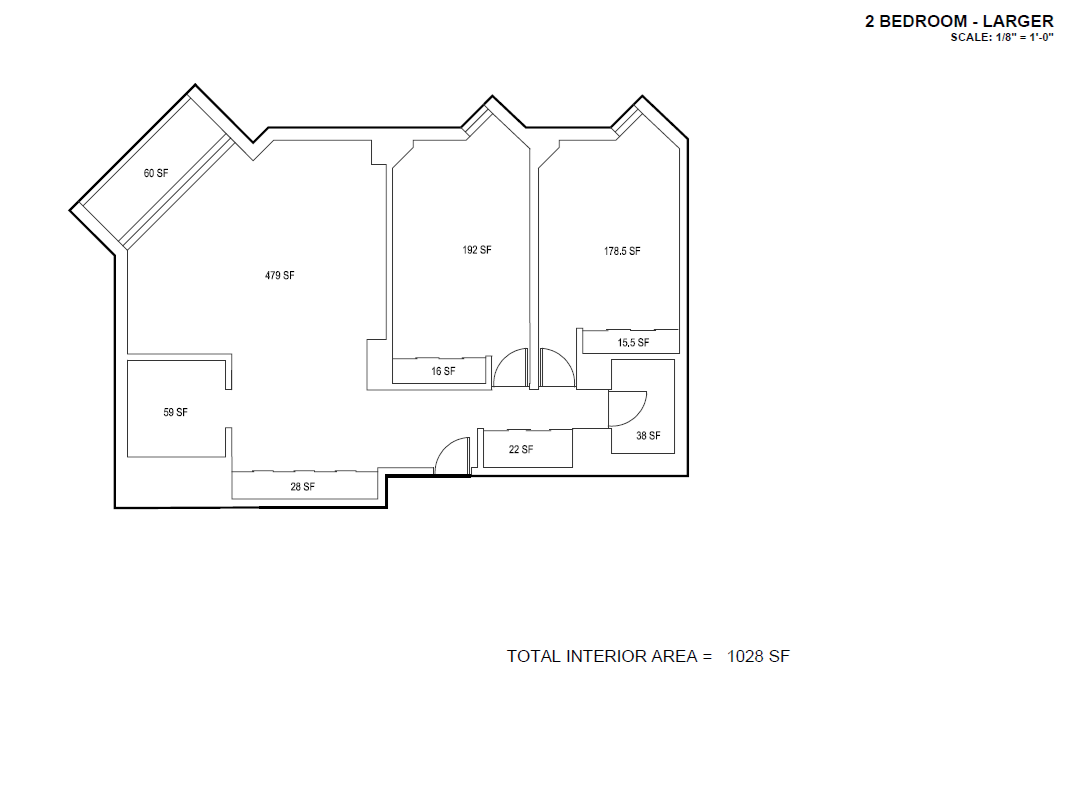 two bedroom floor plan