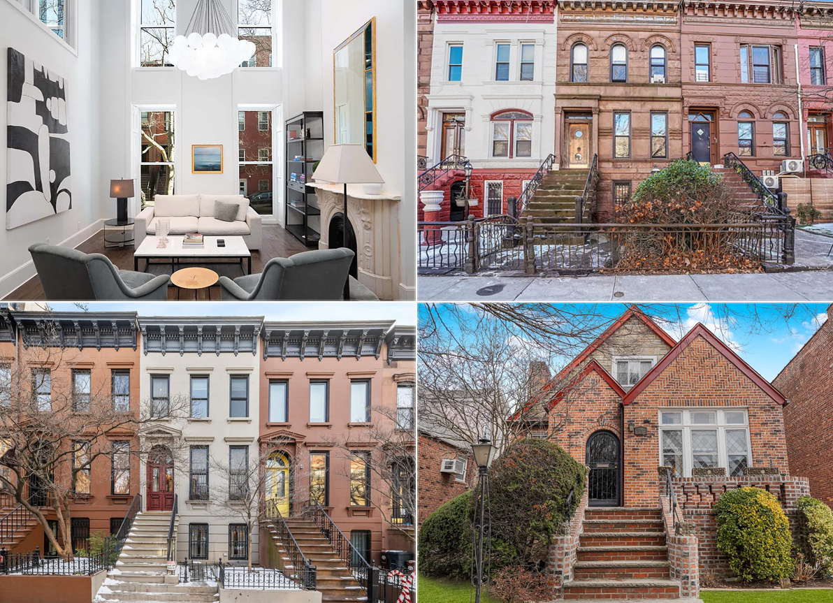 collage of brooklyn homes for sale