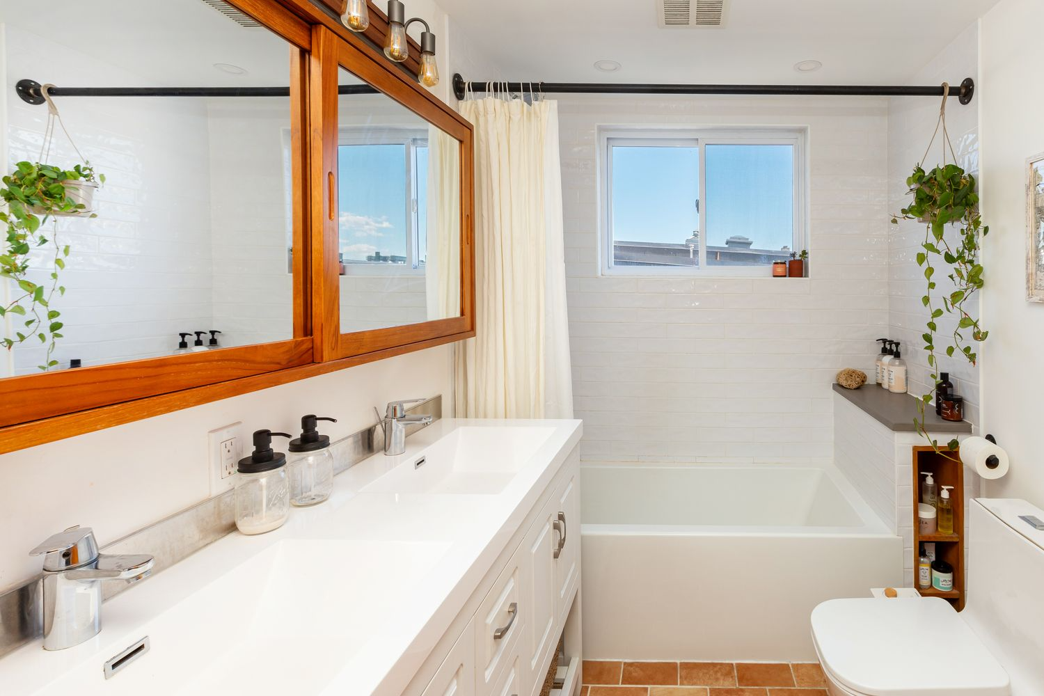 bathroom with a double vanity